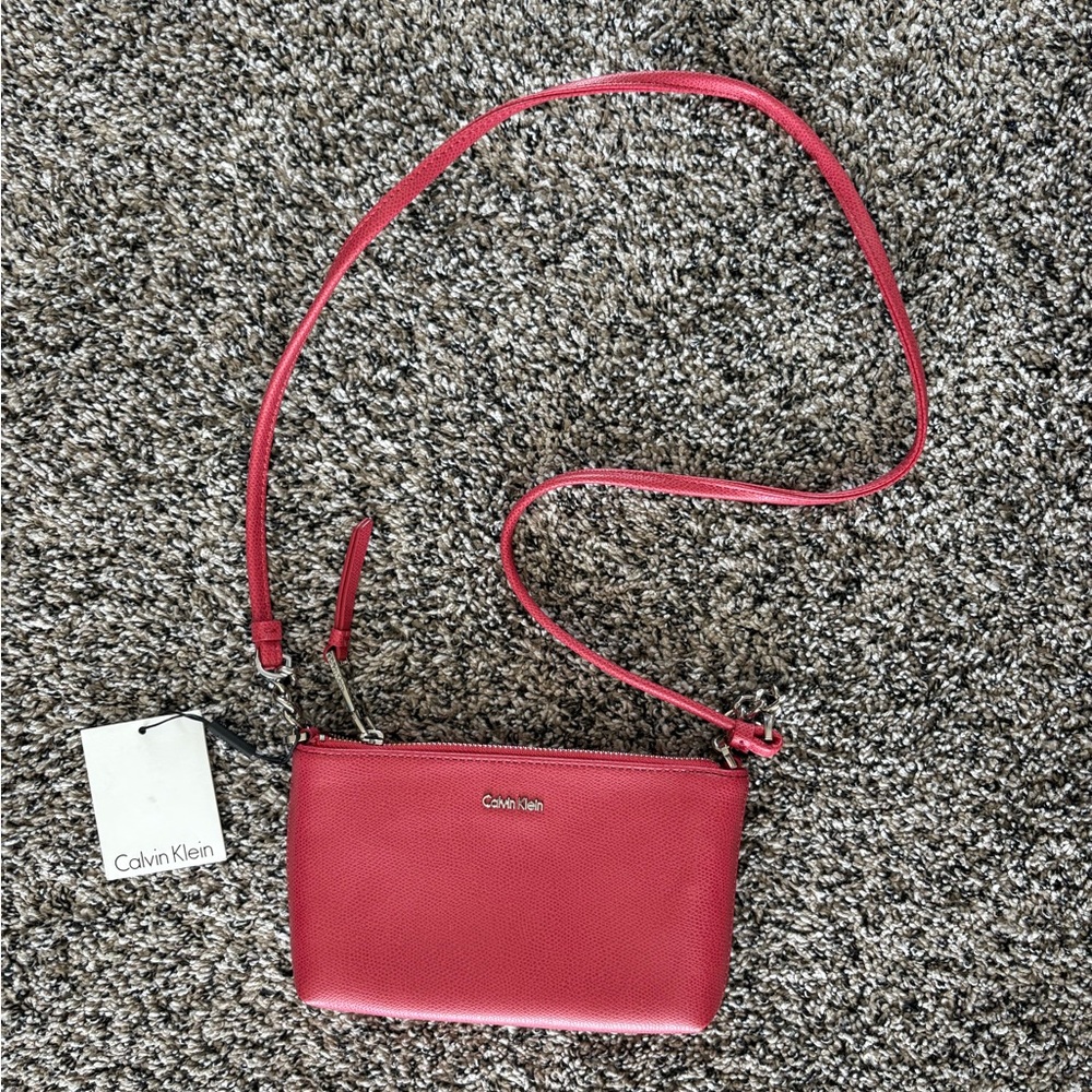 Calvin Klein Vibrant Red Crossbody Bag